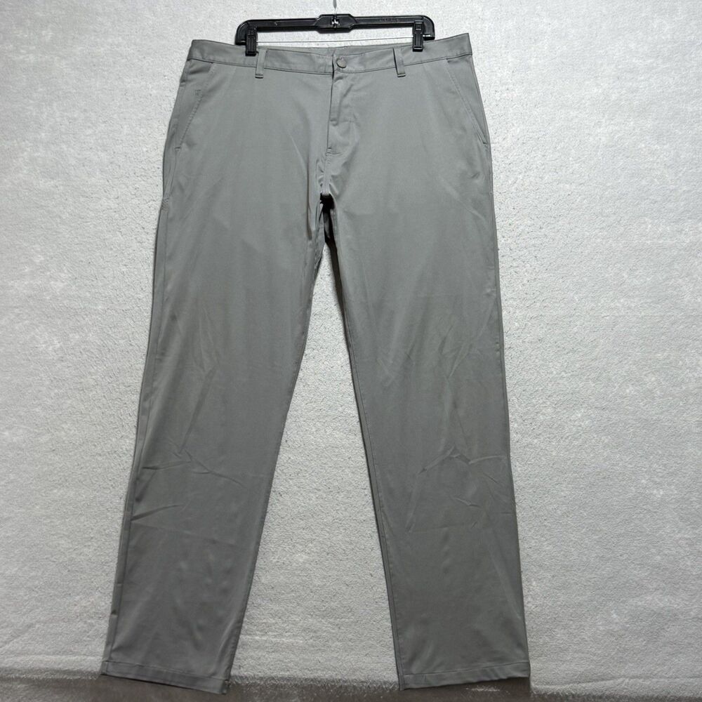 Rhone Pants Mens Size 38 Gray Commuter Slim Stretch Performance Chino Pockets
